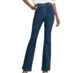 Express Slim Flare Super High Rise Jeans Large